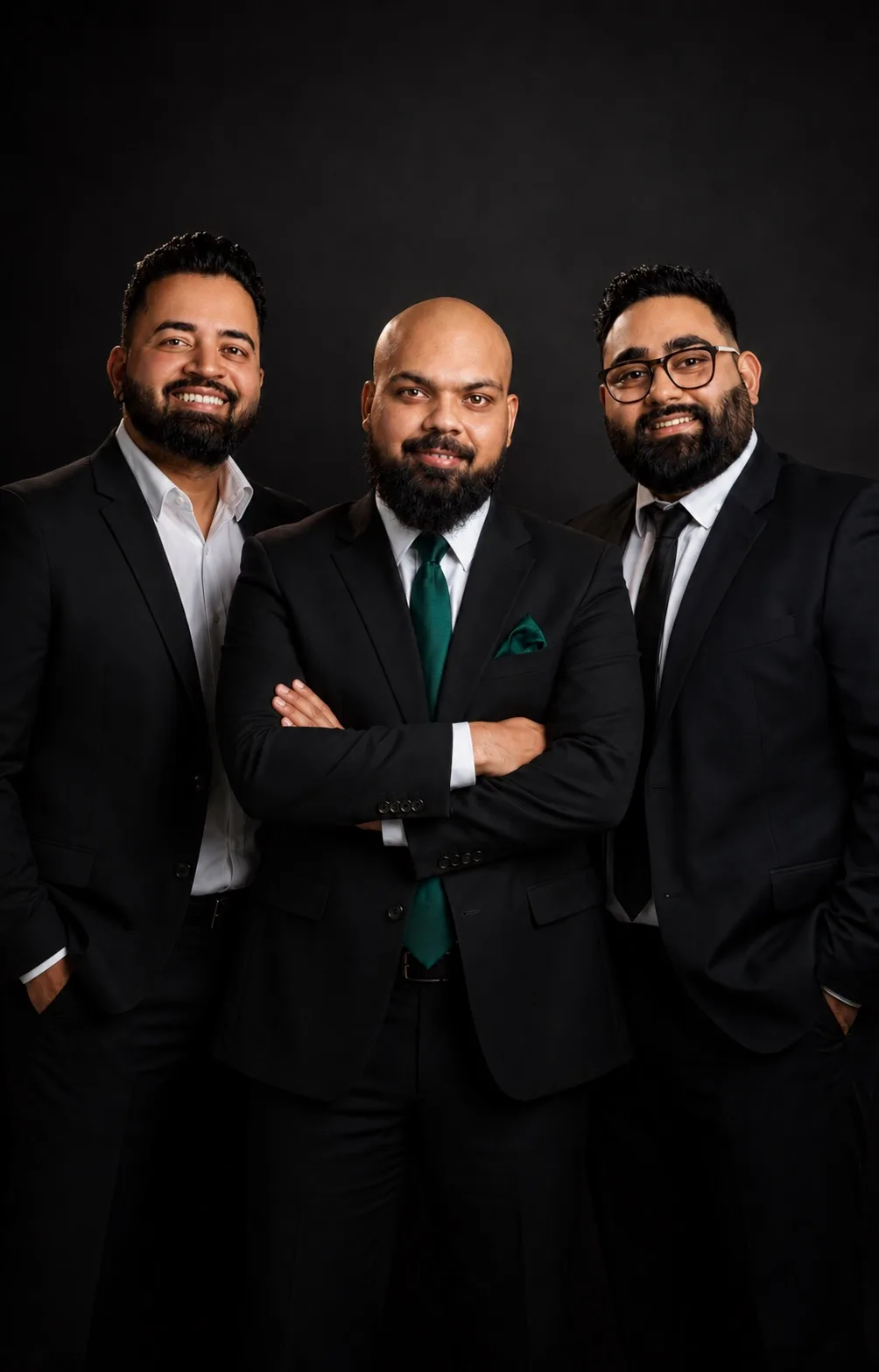 The Team Reach team — Ardee Sharma, Kam Jaswal, and Sunny Purba